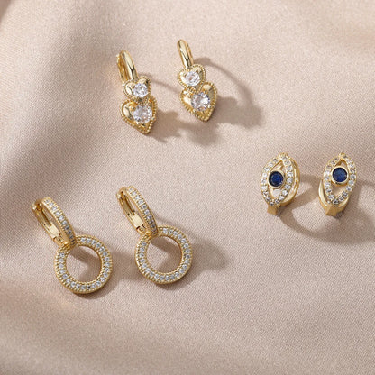 Round Crystal Earrings