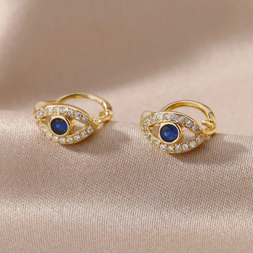 Round Crystal Earrings