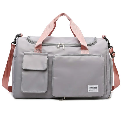 Travel Bag, Weekender, Overnight Duffle Bags with Shoe Compartment, Sports Fitness Bag