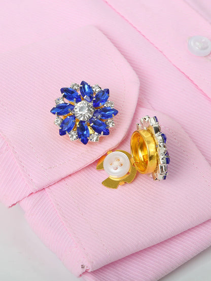 Rhinestone Button Covers Clips for Shirts
