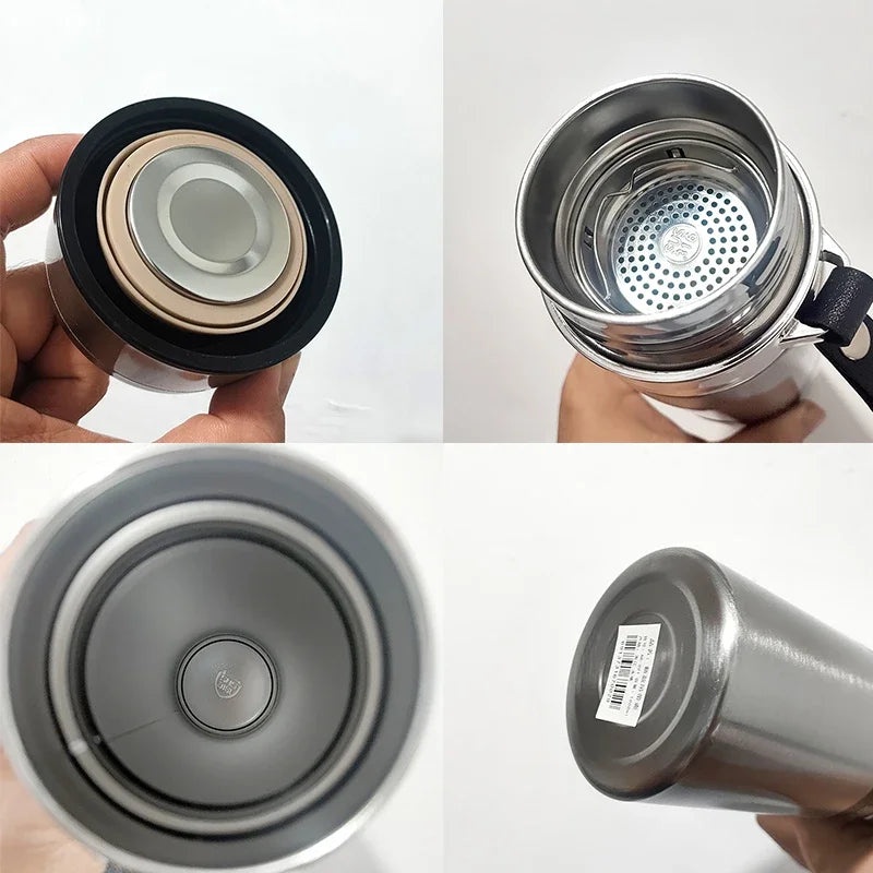 Thermos Bottle 1L Cold and Hot Thermos for Water Tea Coffee Vacuum Flasks Stainless Steel