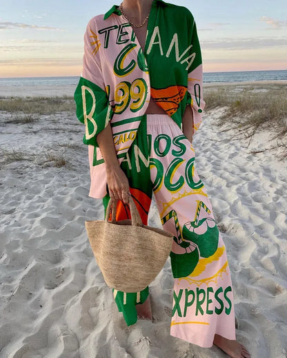 Long Sleeved Shirt Long Pants Casual Loose