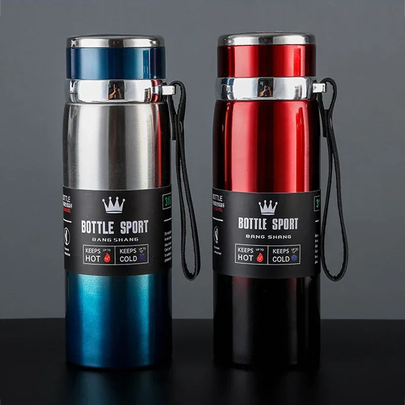 Thermos Bottle 1L Cold and Hot Thermos for Water Tea Coffee Vacuum Flasks Stainless Steel
