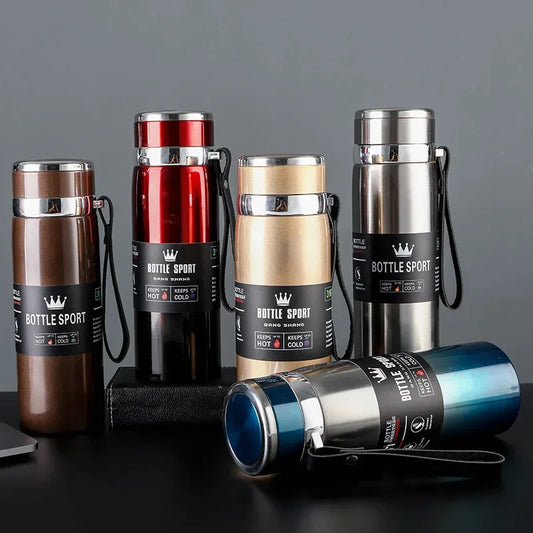 Thermos Bottle 1L Cold and Hot Thermos for Water Tea Coffee Vacuum Flasks Stainless Steel