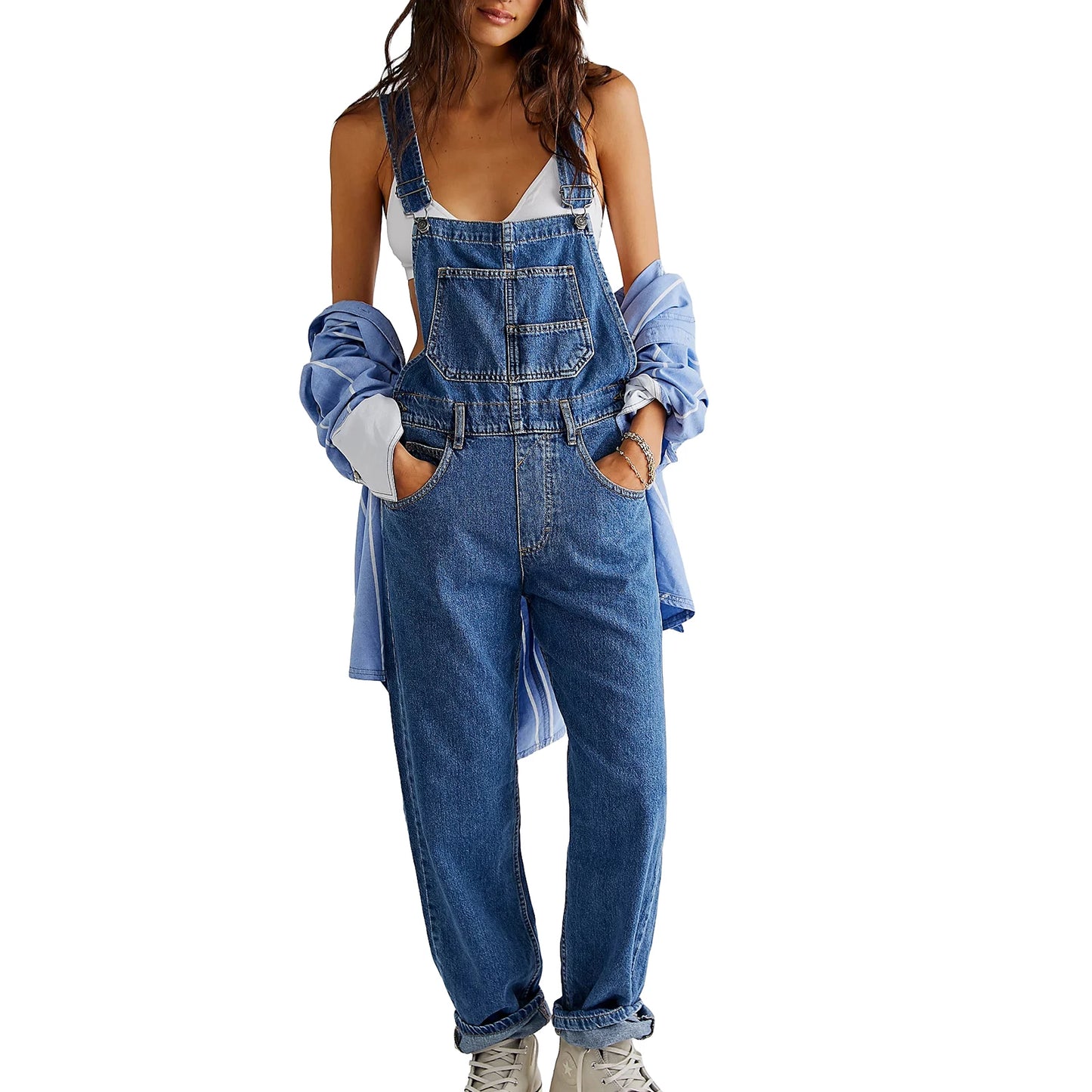 Womens denim overalls