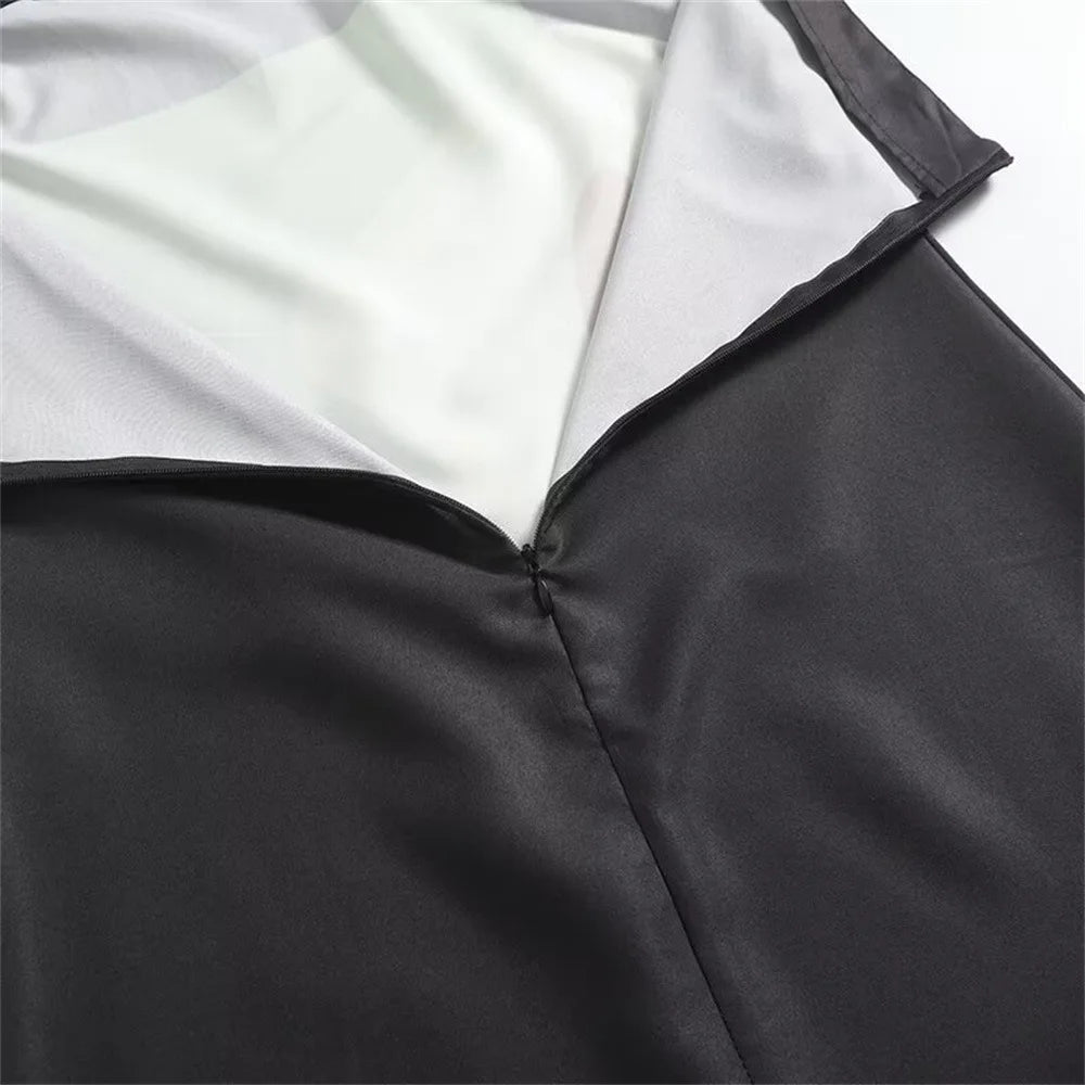 Strapless Backless Printed Long Dress Women