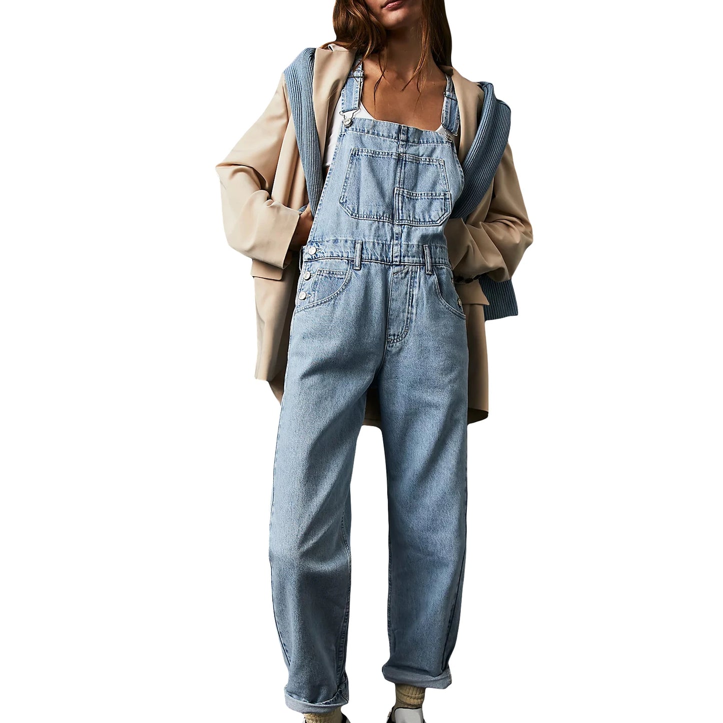 Womens denim overalls