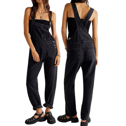 Womens denim overalls