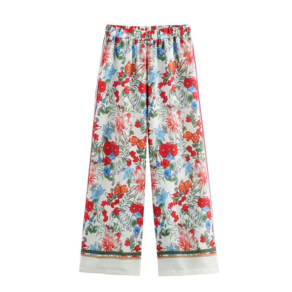 Fashion New Positioning Linen Single-breasted Long-sleeved Shirt & Pant Suit