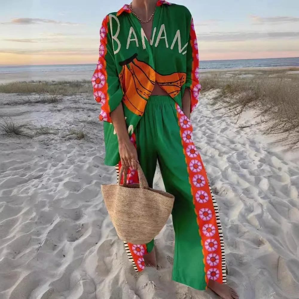 Long Sleeved Shirt Long Pants Casual Loose