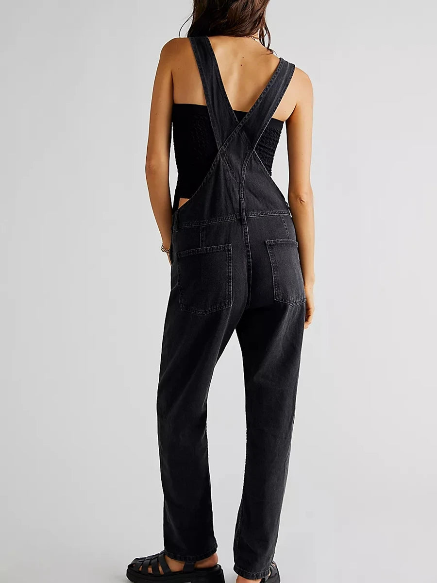 Womens denim overalls