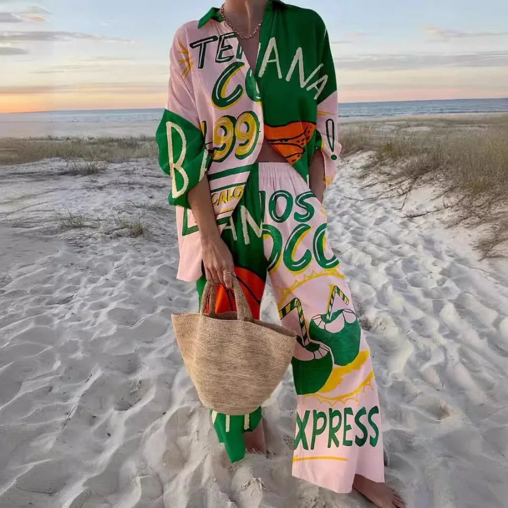 Long Sleeved Shirt Long Pants Casual Loose