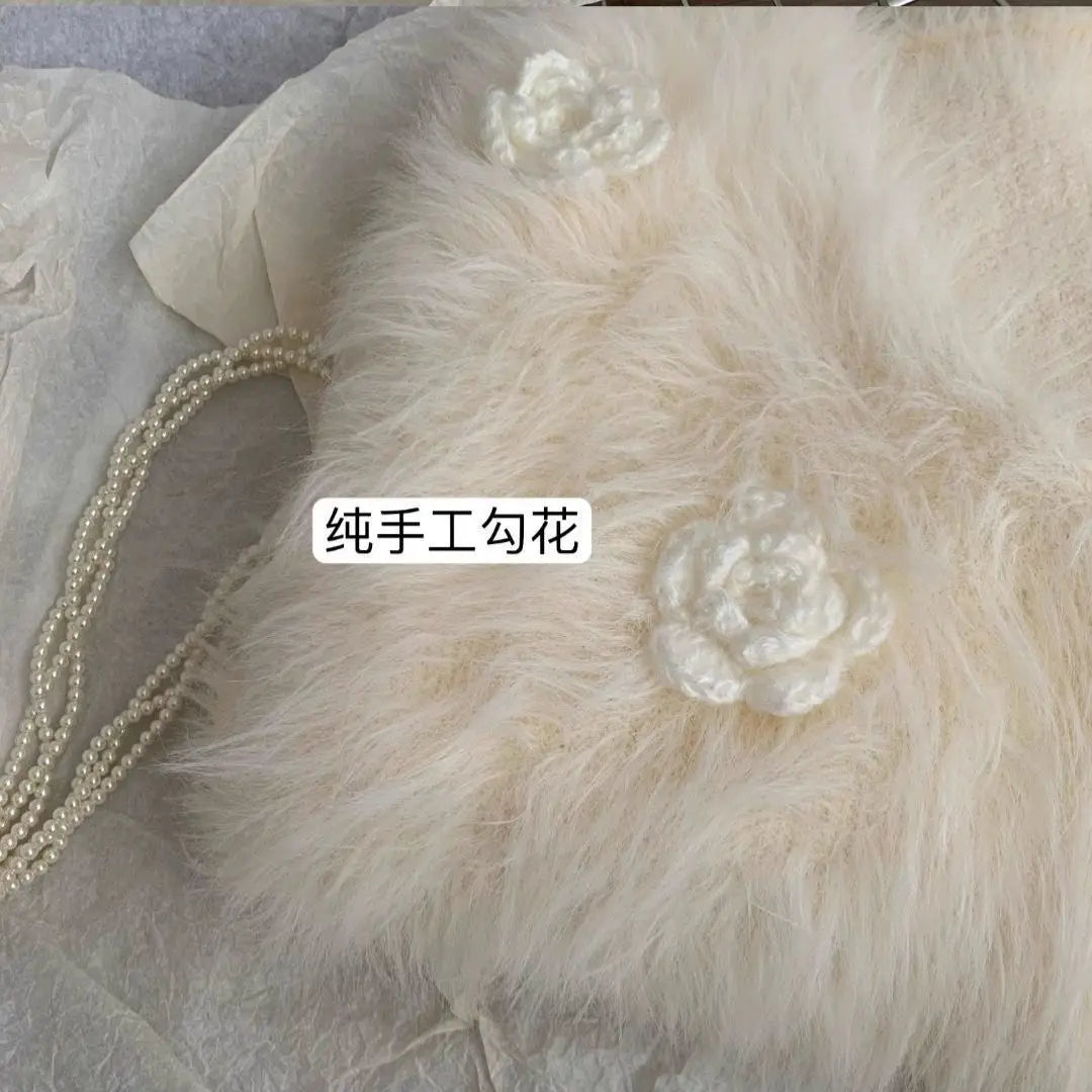 Pretty Cardigan in Pastel Pink and off White