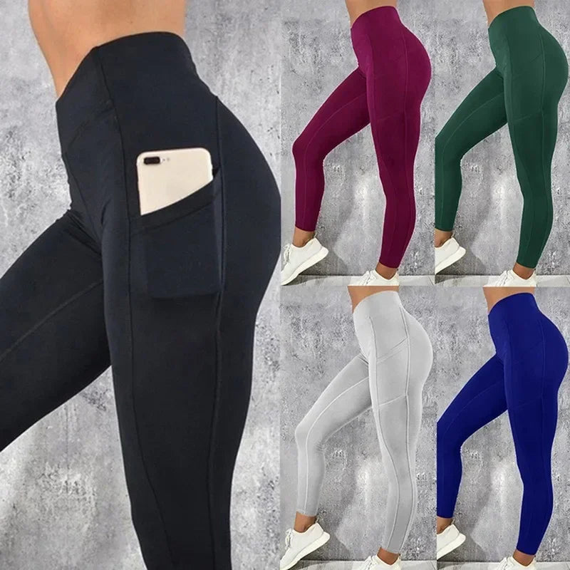 High waist yoga leggings for women’s gym and fitness wear