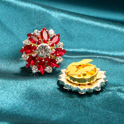 Rhinestone Button Covers Clips for Shirts