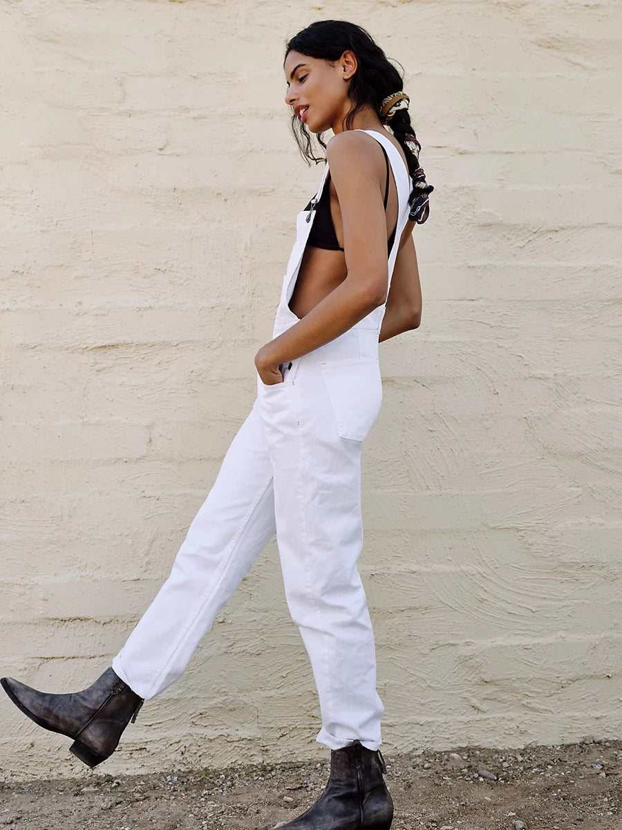 Womens denim overalls