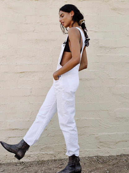 Womens denim overalls